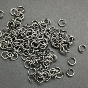 5mm-Jump Rings-Gunmetal Finished